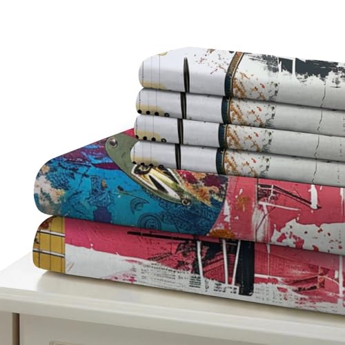 Parure de lit microfibre douce guitare 3D avec fermeture éclair - 6