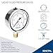 SENCTRL 0-30 PSI Glycerin Liquid Filled Low Pressure Gauge, 2.5