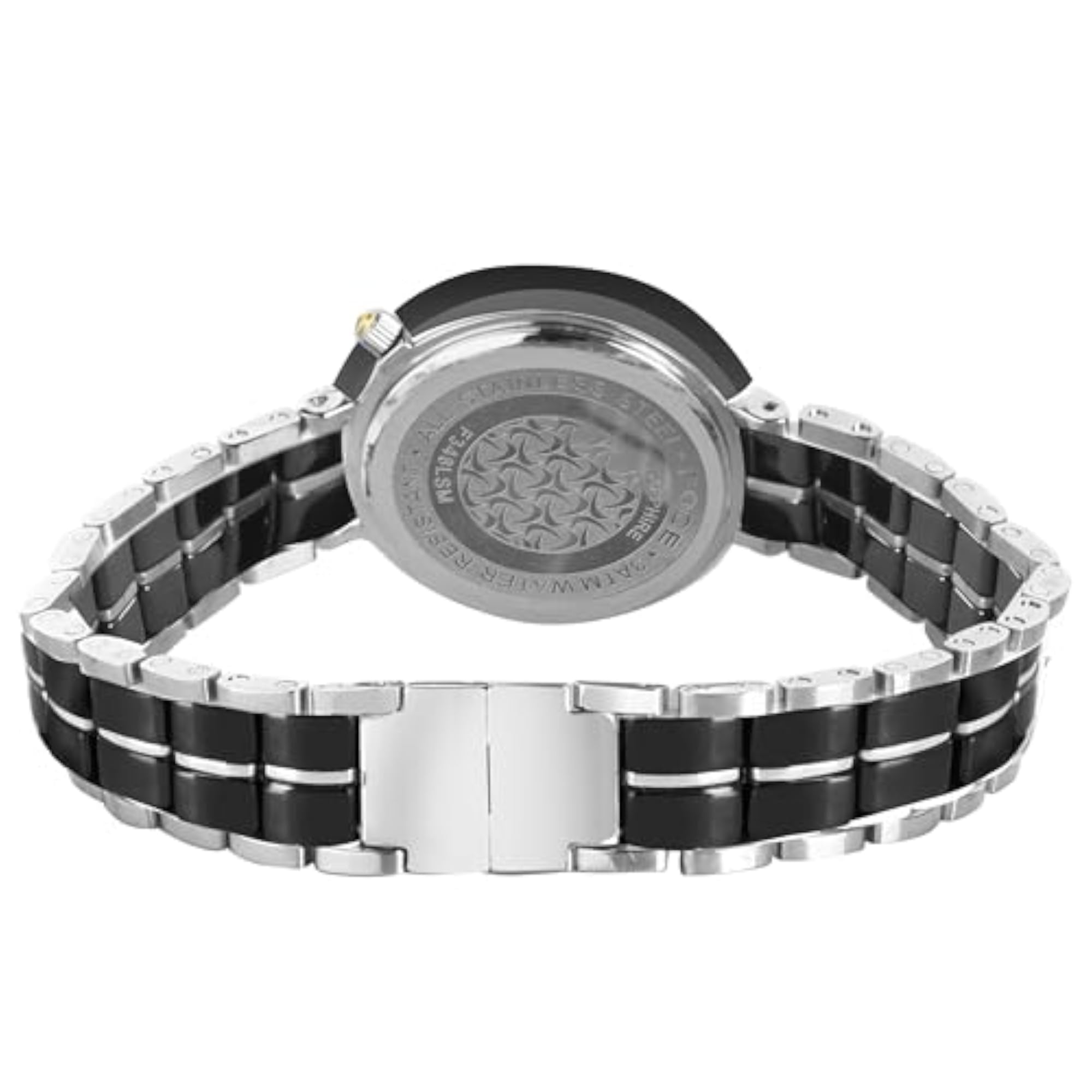 Analog Black Dial Metal Belt Watch for Women, Stylish Design