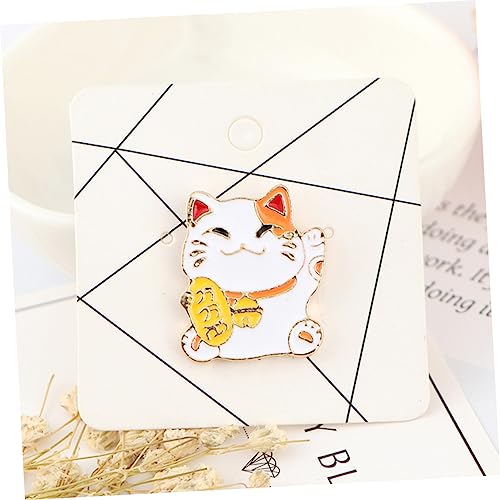 Badge chat broche VALICLUD avec épingle à nourrice anti-perte pour vêtements - 3