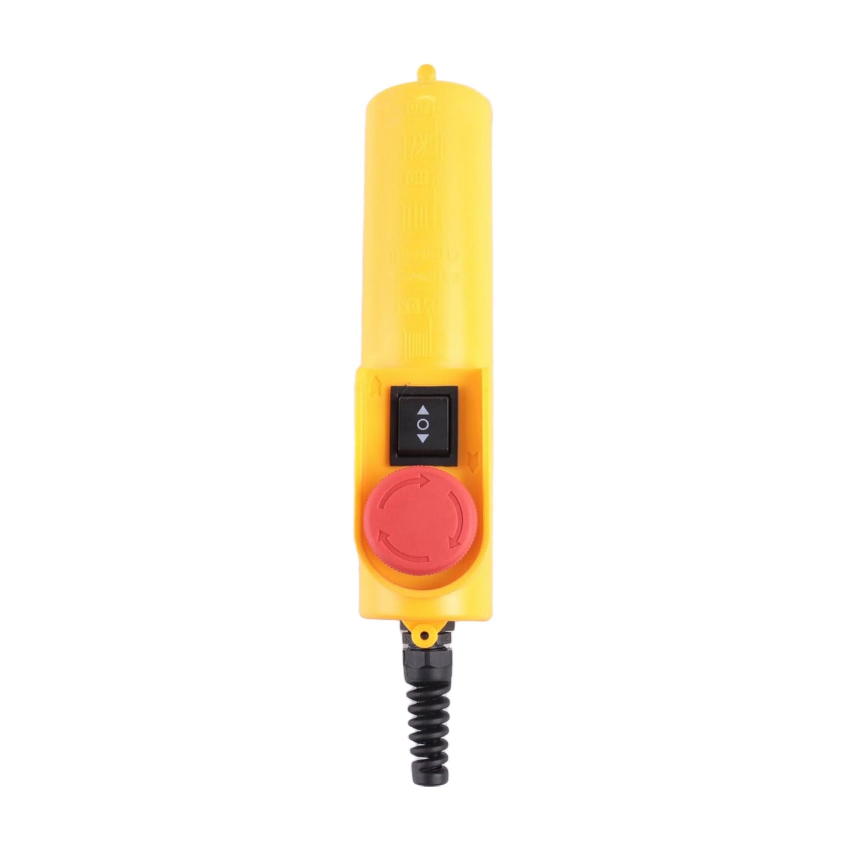 Littimoon Crane Control Switch Electric Hoist Handle - Rainproof, W/Emergency Stop Head Push Button Switch