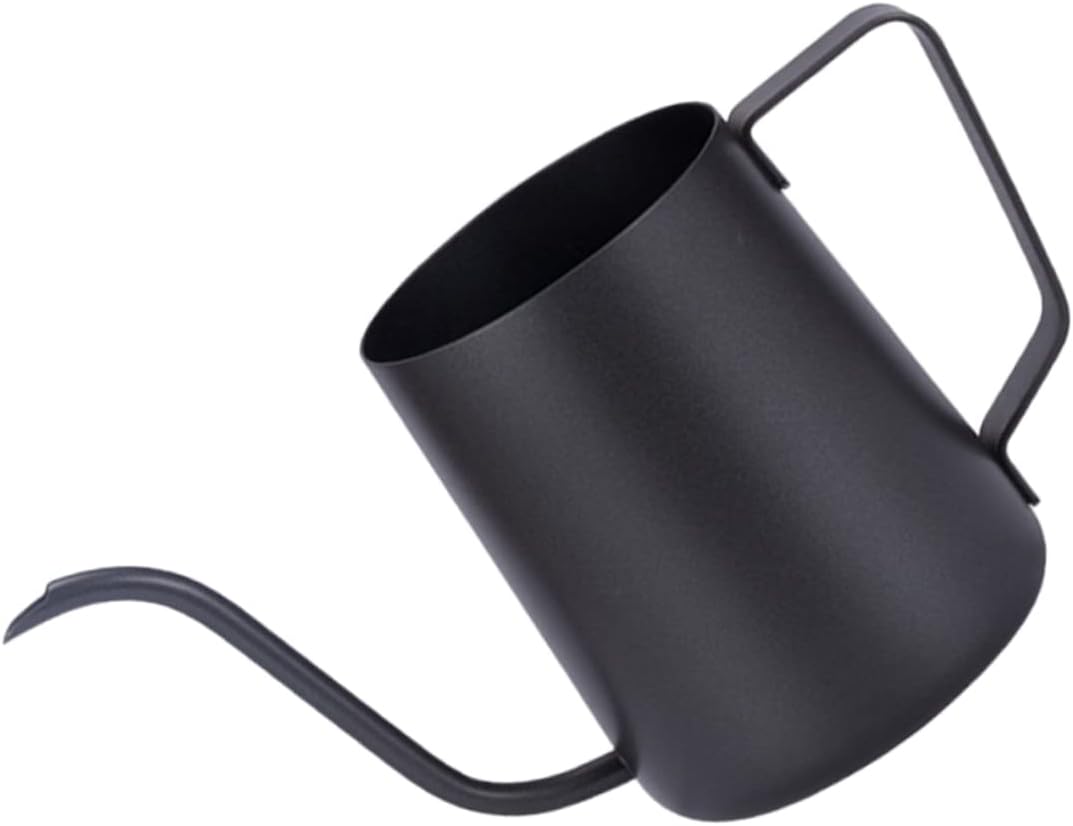 PRETYZOOM Mini Handheld Coffee Kettle Stainless Pot for Drip Coffee Long Spout Drip Maker