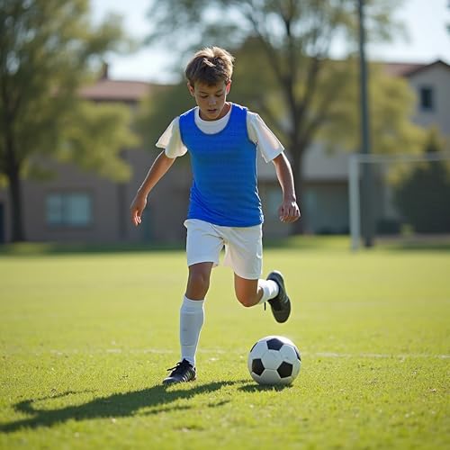 Image of 6 Pack Pinnies for Adult /Youth /Kids, Sports Pennies for Soccer Basketball Football Team, Scrimmage Practice Jerseys