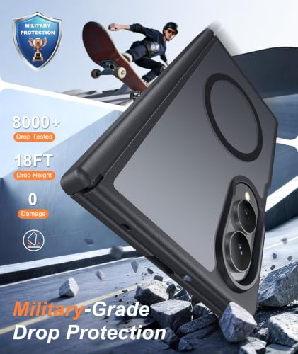Image of FNTCASE for Galaxy Z Fold 8 Case: Compatible with MagSafe Hinge Protection