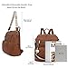TANTOMI Backpack Purse for Women Large Leather Convertible Backpack Ladies Shoulder Bag Fashion Backpack Handbags for Travel and Work (Brown)