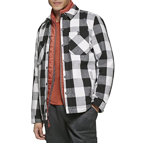 Image of BASS OUTDOOR mens Wool Blend Sherpa Lined Shacket