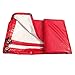 Produktbild PENGFEI Plane Gewebeplane Wasserdicht Winddicht Draussen Zelt Gartenarbeit Sonnenschutz Canopy Top Tuch Warm Halten Waren Abdecken LKW-Abdeckung Anti-Oxidation, PVC, Rot + Weiß, 3 Größe