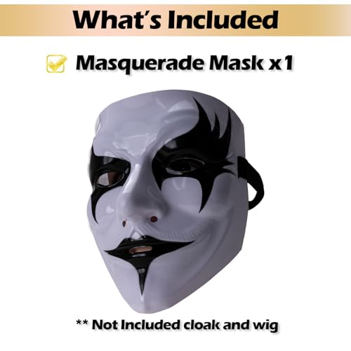 Wellinology MASQUERADE V HALLOWEEN MASK 1 Masquerade Halloween Scary Mask thumb #1