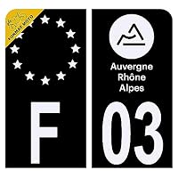 Adesivo Targa Moto 33 Con Stemma Gironda - My Blason - Prodotto In Francia (6,3 X 2,9 Cm) - 2