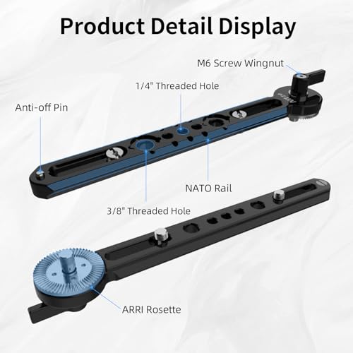 Image of Nitze NATO Rail with ARRI Rosette (7 inch /178 mm) - N49-NR7