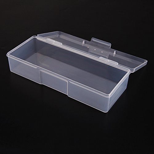 Whitelotous Plastic Compartments Holder Convenient Manicure Jewelry Storage Box Pills Box Contact Lens Organizer Container (1 Grids)