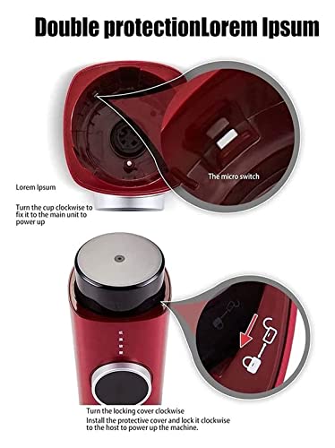 QMJHHW Molinillo De Café Eléctrico - Capacidad De Taza. Cepillo De Limpieza Incluido Café, Especias, Frutos Secos… - Imagen 4