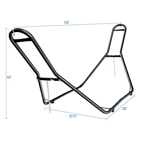 Image of Giantex Universal 2 Person Hammock Stand Only, Heavy Duty Steel Hammock Frame Fits 9-13 Ft Hammock, 450LBS Capacity, Multi-Use Hammock Stand for Indoor Outdoor Yard Patio Deck