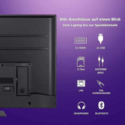 JVC Google TV 55 Zoll QLED Fernseher (4K UHD Smart TV, HDR Dolby Vision, Dolby Atmos, Triple-Tuner) LT-55VGQ8255 – Bild 4