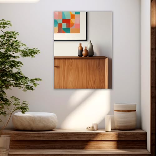 Image of Rectangular Frameless Wall Mirror - Modern Decorative Mirror for Bathroom, Bedroom & Entryway. (9 X 12)