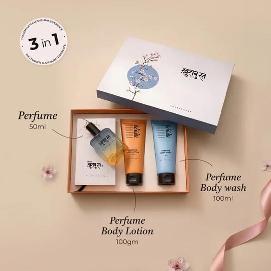 Image of 3-in-1 Gift Box Set | Perfume 50ml, Body Lotion & Body Wash 100ml | Premium Fragrance Combo for Men & Women | Long Lasting Scent | Luxury Gift Pack for Special Occasions