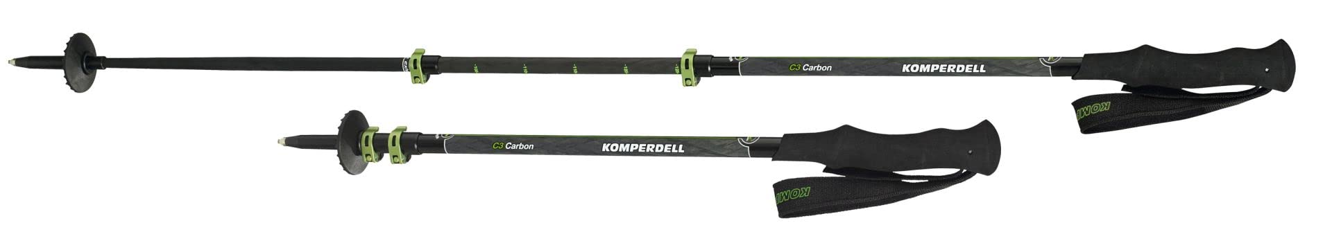 Komperdell Carbon C3, Bastone da Trekking. Unisex-Adulti, Grigio, 140 cm