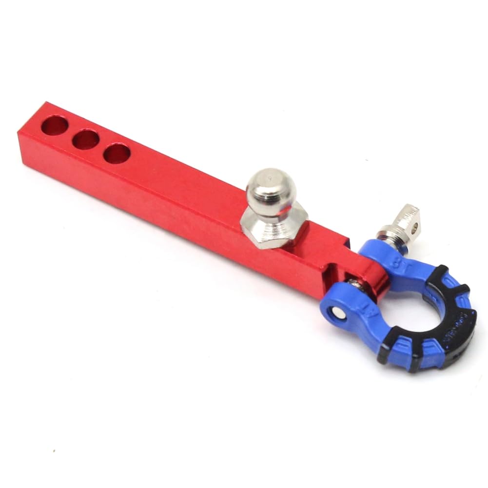 Crochet De Treuil Métal Rouge Pour Voiture RC 1/10 (2 Pièces) - Compatible Axial SCX10, TRX4, D90 - Pièces De Mise à Niveau - 6