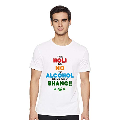 Buy FUNKY STORE Holi T-Shirt Bhang Holi 