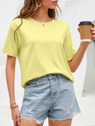 Image of UNCLECAT Womens Short Sleeve Crop Tops Summer Basic Cropped T Shirts