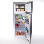 West Bend WBRT73S Apartment Refrigerator Freestanding Slim Design Full Fridge with Top Freezer for Condo, House, Small Kitchen Use, 7.4 cu.ft, Metallic - Image 3