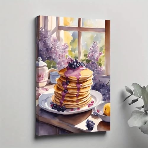 Affiches et impressions esthétiques sur toile myrtille pour déco salon