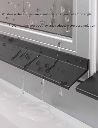 Deflector de lluvia impermeable para ventana, protector adhesivo perfecto para aleros y alféizares al aire libre, sellador resistente a la intemperie