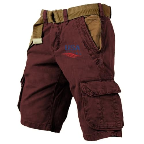 Pantalones Cortos Hombre Deporte Casual Verano Bermudas Cargo Cómodo Pantalón Corto Trabajo Multibolsillos Moda Pantalon Corto Ligero Shorts Deportivo Suave Ropa Deportiva Transpirables Running Playa
