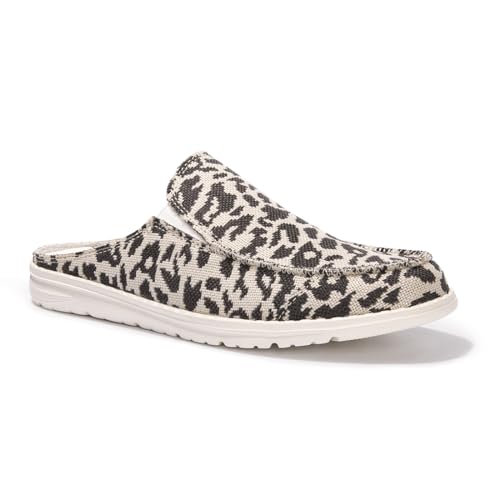 Image of Colgo Womens Mules Shoes, Comfortable Slip on Canvas Shoes for Women