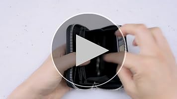 コインケース　小銭入れ　小物入れ　ブラック 栃木レザー 四角い コインケース アクセサリーケース 小物入れ