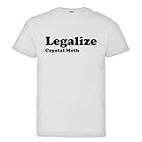Please Me Tees Youth Legalize Crystal Meth HQ Tee-White-M