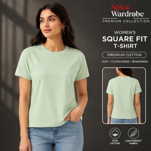 Image of Women's Plain Cotton T-Shirt