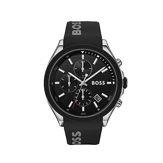 BOSS Reloj Cronógrafo de Cuarzo para hombre con Correa en silicona Negro - 1513716