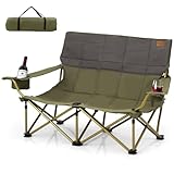 Photo Gallery gymax sedia da campeggio doppia, sedia da esterno leggera imbottita oversize con portabicchieri, braccioli regolabili, amaca da pesca pieghevole per 2 adulti per giardino, spiaggia, picnic (verde) Photo Gallery gymax sedia da campeggio doppia, sedia da esterno leggera imbottita oversize con portabicchieri, braccioli regolabili, amaca da pesca pieghevole per 2 adulti per giardino, spiaggia, picnic (verde)