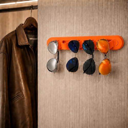 Image of Sunglasses Organizer, Wall Glasses Holder, Acrylic Sunglasses Display, Eyeglass Organizer for Multiple Glasses for Office & Home Decor, Unique Gifts for Husband, Women & Girls
