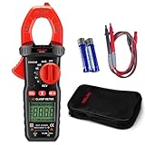 Digital Clamp Meter 4000 Counts Multimeter Tester, Professional 600A AC Current & Voltage Tester with Auto-Ranging, 600V AC/DC Voltage, Resistance, Continuity, Diode, NCV for Industrial and Home Use