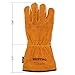 BEETRO Welding Gloves 1 Pair, Cow Leather Forge/Mig/Stick Welder Heat/Fire Resistant, Mitts for Oven/Grill/Fireplace/Furnace/Stove/Pot/Wood Burner/BBQ/Animal handling glove with Soft Lining