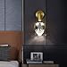 UOPYNE Luxury Crystal Wall Sconce Brass Wall Lamp 3000K with Animal Decoration Lighting Fixture for Living Room Bedroom Bedside Hallway Stairs