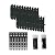 Nuvo Iron LSB48 Hardware System-Holds up to 11 Boards Louver, Black
