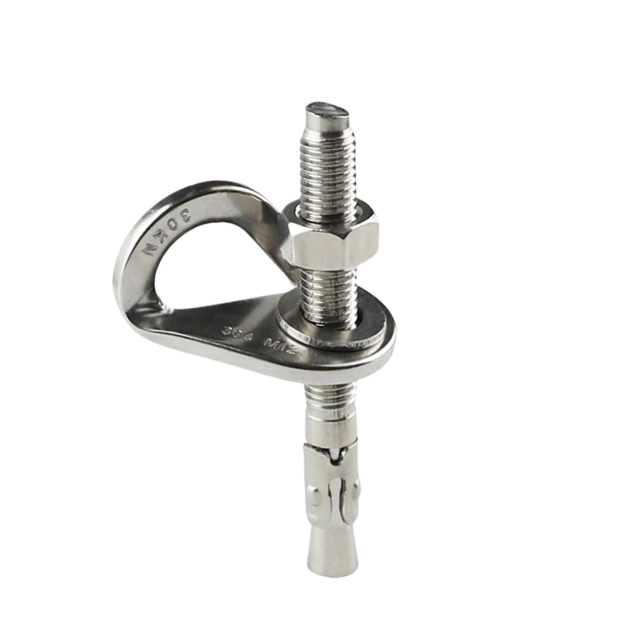 Plaque d'ancrage escalade 35KN ultra résistante en inox