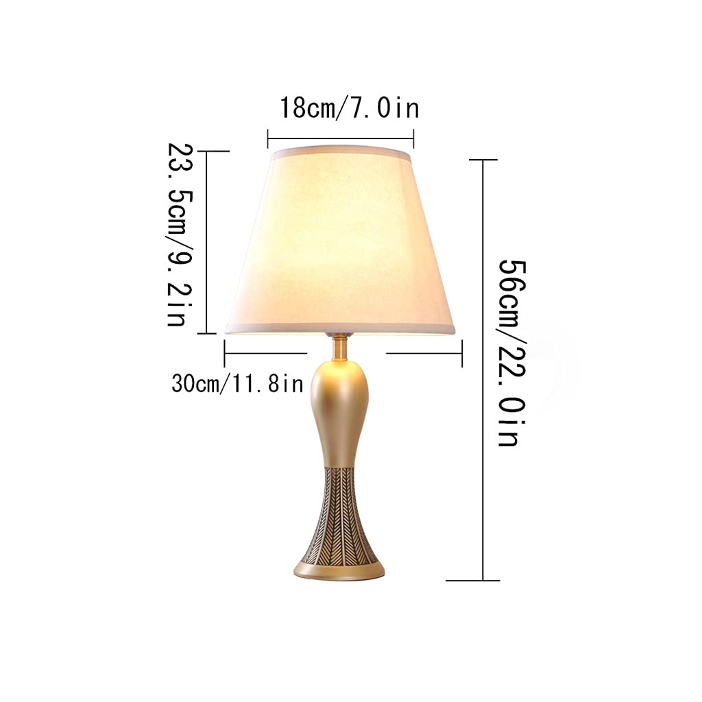 Lámpara de mesa Lampada da tavolo Semplice lampada da comodino in metallo creativo decorazione della casa lampade da comodo adatta for soggiorno, camera da letto dormitorio y sala de estar