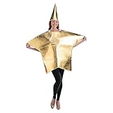 Fun Express Gold Star Costume for Adults - 2 Pieces - Christmas Pageant, Living Nativity Scene, Halloween and More