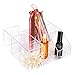 Eyelash Beauty Organizer, Acrylic Eyelash Grafting Tool Storage Beauty Tool W/Tweezers Holder Display Boxes for Home Eyelash Salon (Transparent)