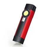 ODISTAR Portable LED Rechargeable Work Light,4 Modes Flashlight，Magnetic Base，for Car Repairing,...