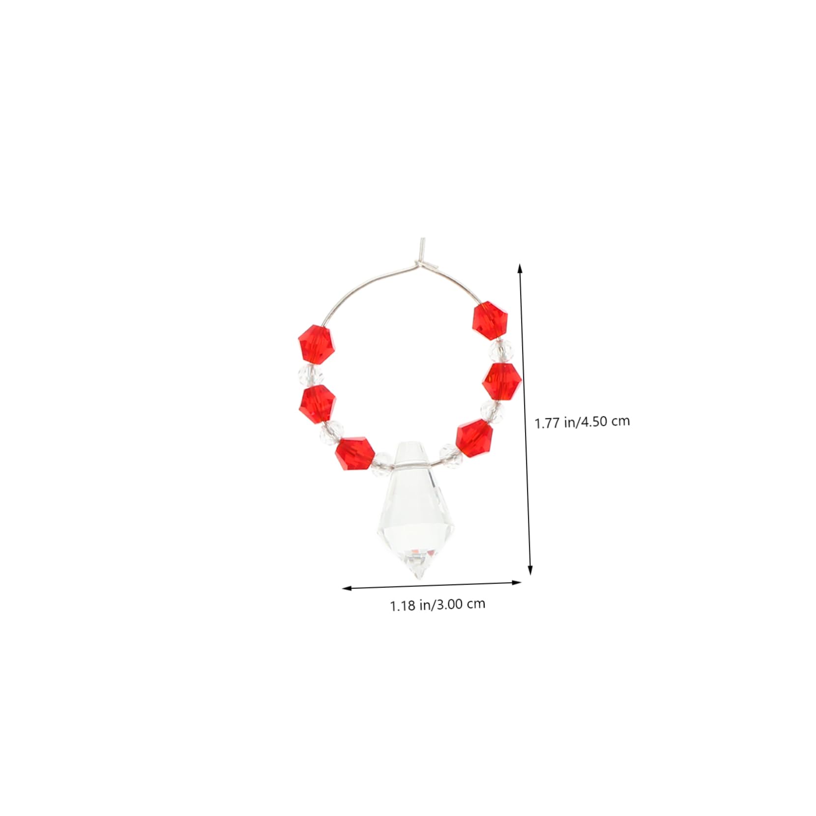 PRETYZOOM 18stücke Weinglas Charms Mit Diamant-design Bunte Beads Zur Identifikation Von Gläsern Für Partys Hochzeiten Und Feiern Praktische Weinglasmarkierer Gemischten Farben