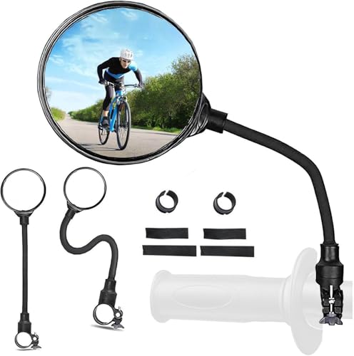 2 Pack Bike Mirror for Raleigh Merit/Raleigh Merit 2/Raleigh Merit 3, Bicycle Rear View Mirror 360° Adjustable Handlebar Rear View Mirror, Handlebar Rearview Mirror for Mountain Road Bikes