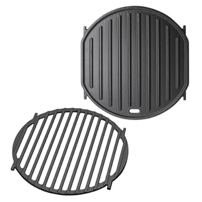 BMMXBI Gourmet BBQ System Sear Grates for Weber Spirit 200/300 Series Accessories, Grill Grate Replacement for Weber Genesis II E-310, LX S-440 Grill Parts, Cast Iron Gourmet BBQ System Accessories