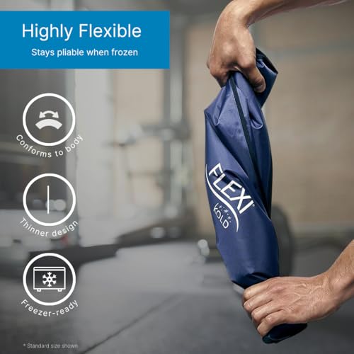 2-FlexiKold-Gel-Ice-Packs-Ice-Packs-for-Injuries-Reusable-Back-Pain-Relief-Knee-Ice-Pack-Wrap-After-Surgery-Ice-Pack-for-Knee-6303-COLD-2PK-by-NatraCure-Medium-75-x-115--2PK