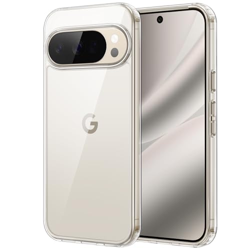 Image of JETech Cover Case for Google Pixel 10 /10 Pro 2025, Non-Yellowing Shockproof Bumper Protective Phone Cover, Anti-Scratch Hard PC Back (Clear)