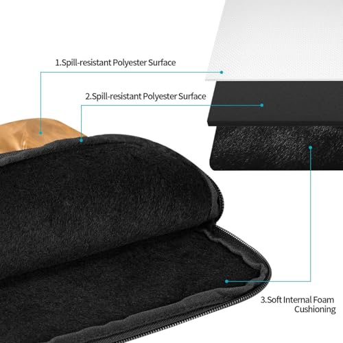 Funda portátil para laptop 15 pulgadas con diseño Shiba Inu miniatura 3